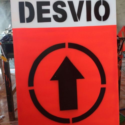 Señales para obras en pintura
