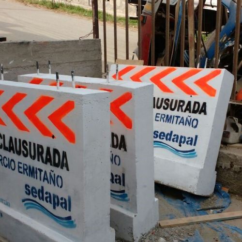 TRANQUERA DE CONCRETO PARA DESVIO