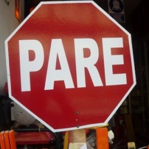 Paleta de seguridad PARE / Vinilo reflectivo